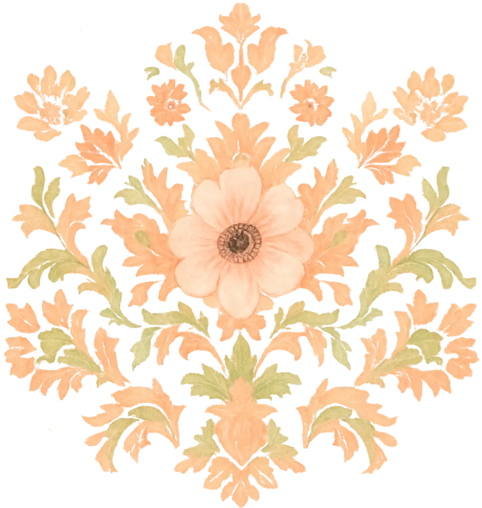 Florale Illustration im Stil von Salon lux Hallein